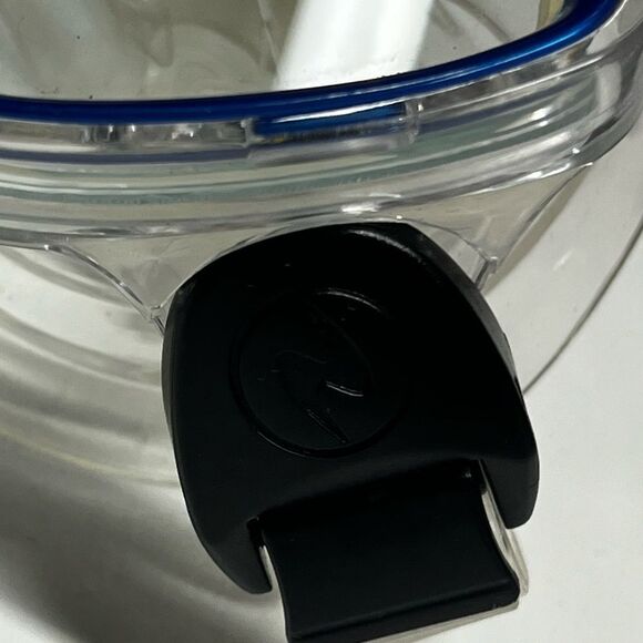 U.S Divers Tempered Glass Adjustable Scuba Goggles Blue & Clear Like New - Picture 7 of 10